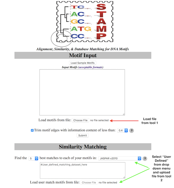 STAMP inputs